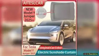 Electric Sunshade For Tesla Model Y Juniper 2025 Auto OpenClose Sunshade Roof Perfect Fit Sun