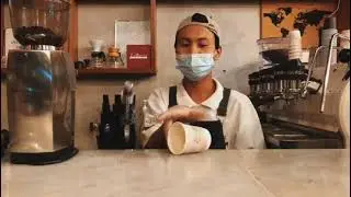Late art barista in Saudi Arabia Stage Cafe
