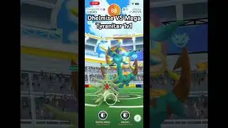 Dhelmise VS Mega Tyranitar - 1v1 Level 3 Raid Boss Solo #pokemon #pokemongo
