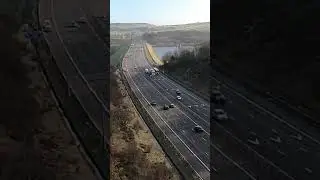 Timelapse from the top of #scammonden Bridge #m62  #yorkshire #motorway #timelapse #gopro #england