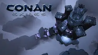 Conan Exiles - Epic Castle with Machicolations! (Speed Build)