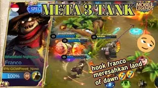 #2 META TIGA TANK | HOOK FRANCO MERESAHKAN - Mobile Legends