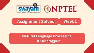 Natural Language Processing Week 1 | NPTEL ANSWERS 2026 #nptel2026 #myswayam #nptel #nptelexam