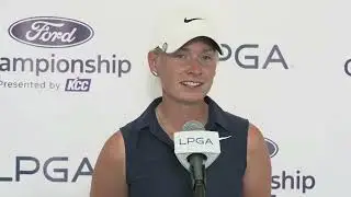 Frida Kinhult Saturday Flash Interview 2024 Ford Championship &copy; LPGA Tour