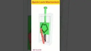 Quick Lock Mechanism #design #machine #solidwork