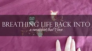 Make It Witchy | upcycle an old sweatshirt with me