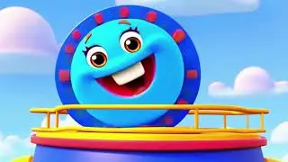 The Shape Train soft rounded characters, bold bright colors, joyful expressions animation style