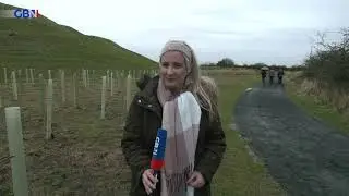 Rachel Sweeney visits Northumberlandia, where families are planting trees in memory of loved ones