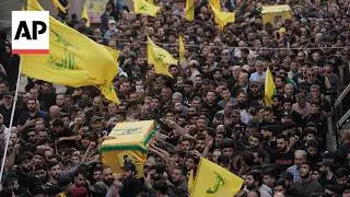 Thousands attend funeral for Hezbollah members killed in Israel strike