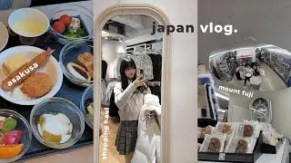 JAPAN VLOG 🍡| mount fuji, asakusa, shopping haul, what i eat ⋆.ೃ࿔*:･