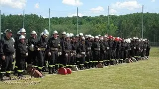 Gminne zawody sportowo - pożarnicze Gmin Adamów i Krasnobród w Jacni. 25.06.2023 r.