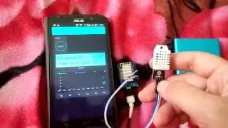 BLYNK + ESP8266 + DHT22 (датчик температуры и влажности подключен к ESP8266 выводим значения в BLYNK