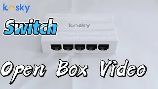 Kosky&rsquo;s KS-ES005GC  5-Port gigabit Ethernet high-performance plug-and-play switch Open Box Video