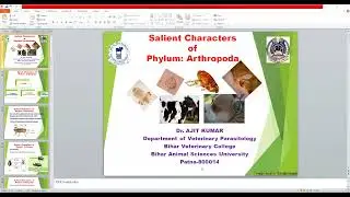 Salient Characters of Phylum Arthropoda by Dr. Ajit Kumar, Dept. of Parasitology, BVC, Patna