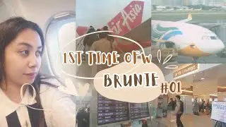 My flight to Brunei as a first time OFW / first-time sumakay ng eroplano