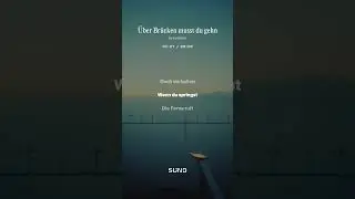 &Uuml;ber Br&uuml;cken Musst Du Gehen (Duett/Live/Long) #musik #musikentdecken #music #song #lyric