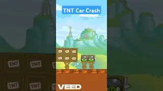 TNT Car Crash - Red's Mighty Feathers Egg Defender Custom Vehicle #angrybirds #badpiggies #shorts