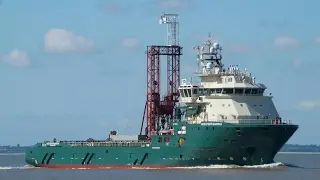 Offshore supply ship GREATSHIP MANISHA passing felixstowe for harwich 14/7/16.