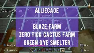 Bedrock Furnace XP Storage System (Store Experience Using a Blaze Farm and Smelting)