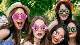 Crazy Eyes Joke Glasses Funny Goods Moving Eyes Fancy Dress Party Goods