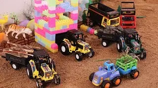 Toys Tractors and Truck Construction | Tractor Videos For Kids | Tractors Toys Working On The Farm