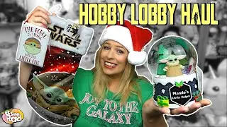 HOBBY LOBBY BABY YODA HAUL | Star Wars The Child Snow Globe, Christmas Stocking, Ornament & More