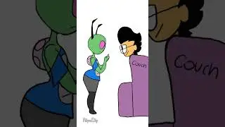 Dib spooks zim ( INVADER ZIM FAN ANIMATION)