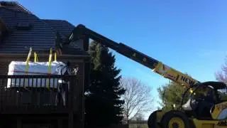 How to get a hot tub onto a deck