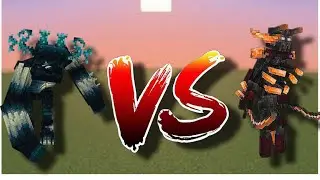 Mutant warden vs fire mutant wither skeleton Minecraft bedrock
