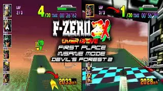 f-zero ZX overdrive FIRST PLACE INSANE MODE | devil's forest 2 Romhack/Mod