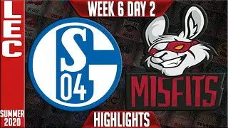 S04 vs MSF Highlights | LEC Summer 2020 W6D2 | Schalke 04 vs Misfits Gaming