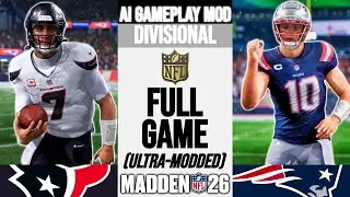 Wild Ending in Foxboro | Patriots vs Texans Divisional Round (CPU vs CPU) Madden 26