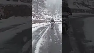 beast ride on snow #stunt #scoty #snowfall #vlog #travel #viralvideo #snowfalling