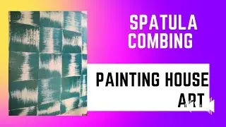 3 d wall texture spatula combing new design Asian Paints