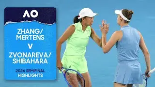 Zhang/Mertens v Zvonareva/Shibahara Highlights | Australian Open 2026 Semifinal