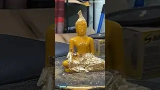 Gilding Buddha Statues 🫨 #buddha #gilding #statues #facts #shorts