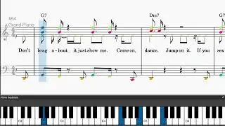 Uptown Funk (feat. Bruno Mars) by Mark Ronson - Easy piano tutorials with sheetmusic