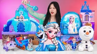 Unboxing Elsa Mystery Box Toys | Disney Frozen Elsa's Ice Palace Lights Sounds Set | Elsa Doll Toys