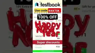 Testbook Coupon Code Free Today l Testbook Happy New Year Offer l Testbook Pass Pro Coupon Code Free