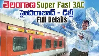 Hyderabad to Delhi 🚆 | Telangana Express 3AC Coach Experience
