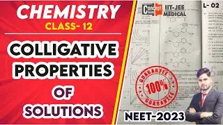 Colligative properties of solutions | class 12 | One Shot 💪
