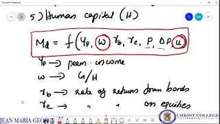 Friedman's Restatement of Quantity Theory of Money