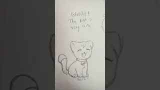 Wow the cat is very cute 😇👹meme