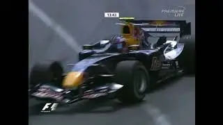 F1 – Robert Doornbos (Red Bull Ferrari V8) laps in practice – Monaco 2006