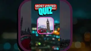 World's MOST VISITED Cities Quiz | 🌃✈️🗺️ Guess Where? #Shorts