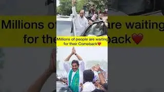 Millions of people are waiting for their comeback ❤️ #ysjagan #ktr #cmjagan #kcr #andhrapradesh ￼