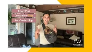 How to Wear AnccoPlus Convertible Pet Carrier - Sling Position