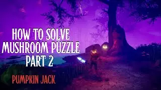 How to solve the second Mushroom puzzle inside The Cursed swamp | Pumpkin jack