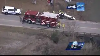 Upstate teen crashes off bridge to avoid distracted driver