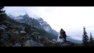 A Snowy Moraine Lake Intimate Wedding | 4K